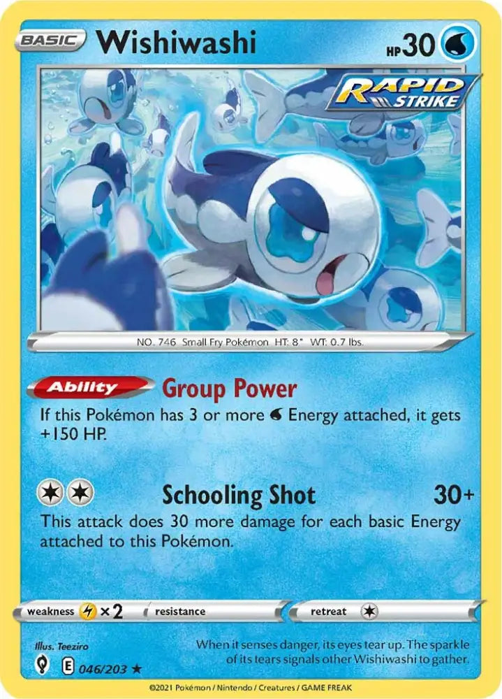 Wishiwashi (046/203) [Sword & Shield: Evolving Skies] - Pokemon Single