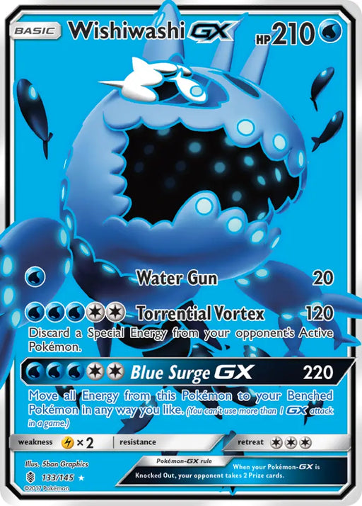 Wishiwashi GX (133/145) [Sun & Moon: Guardians Rising] - Pokemon Single