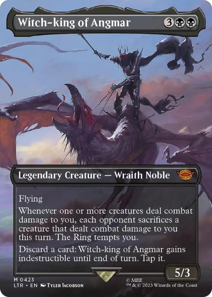 Witch-king of Angmar (Borderless Alternate Art) [The Lord of the Rings: Tales of Middle-Earth] - MTG Single