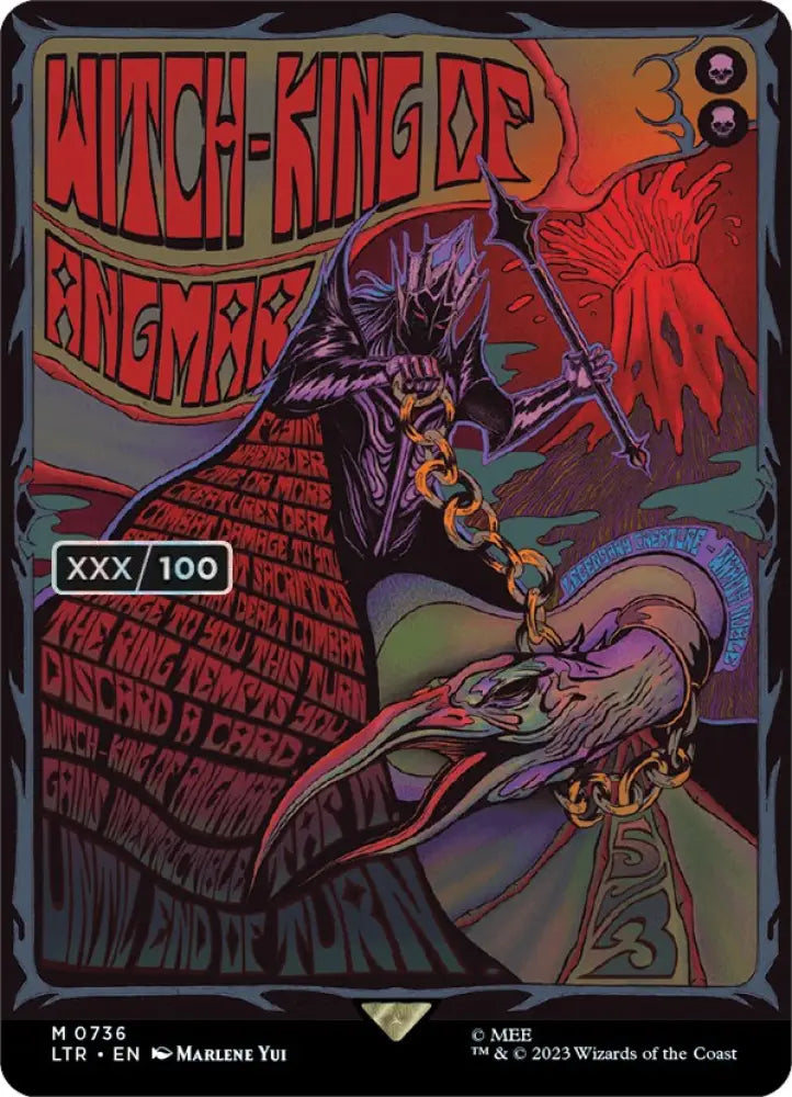 Witch-king of Angmar (Borderless Poster) (Serialized) [The Lord of the Rings: Tales of Middle-Earth] - MTG Single