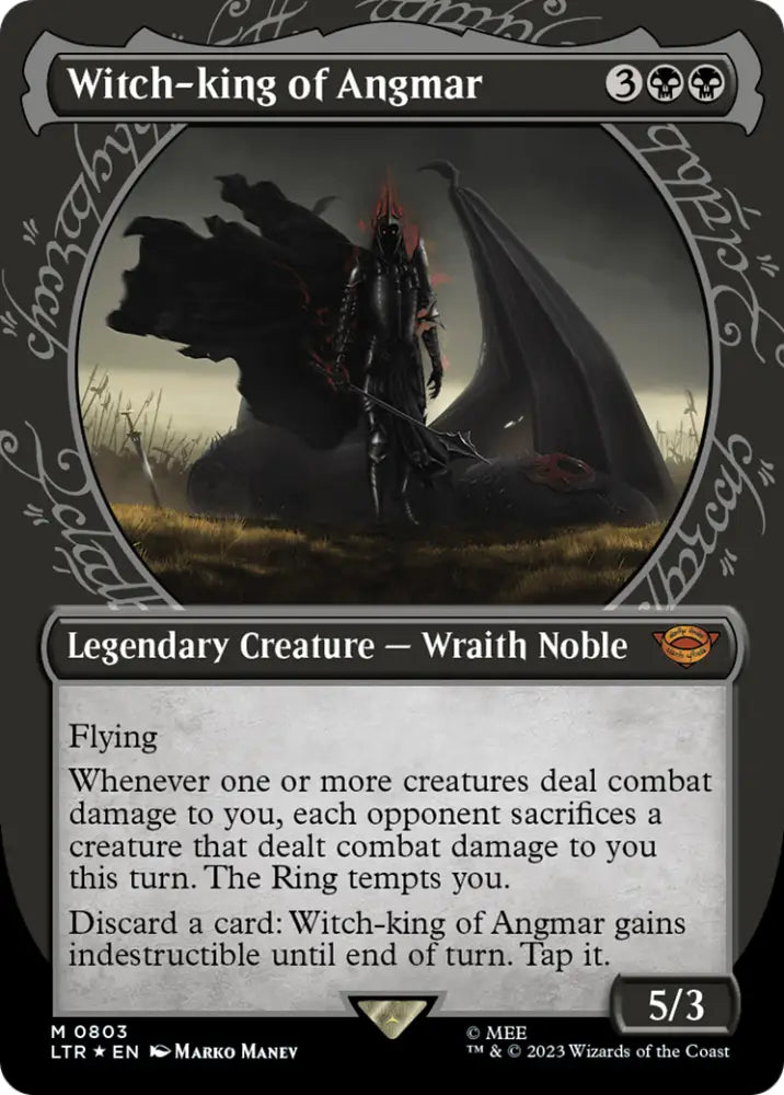 Witch-king of Angmar (Showcase) (Surge Foil) [The Lord of the Rings: Tales of Middle-Earth] - MTG Single