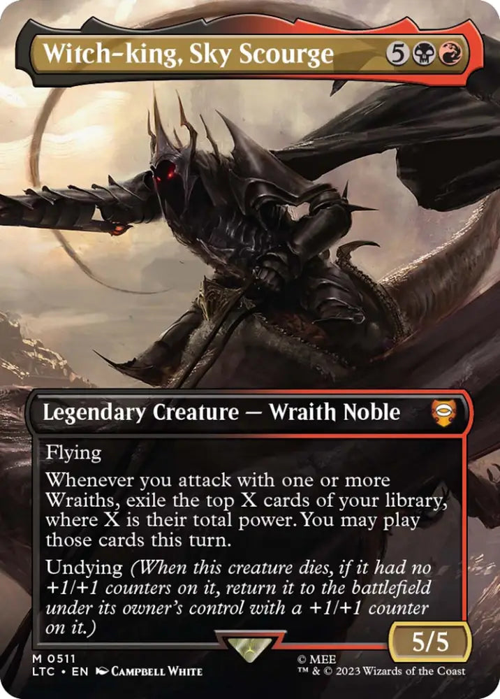 Witch-king Sky Scourge (Borderless) [The Lord of the Rings: Tales of Middle-Earth Commander] - MTG Single