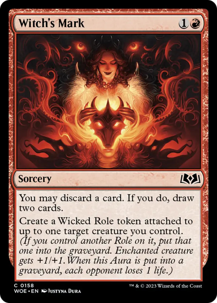 Witch’s Mark [Wilds of Eldraine] - MTG Single
