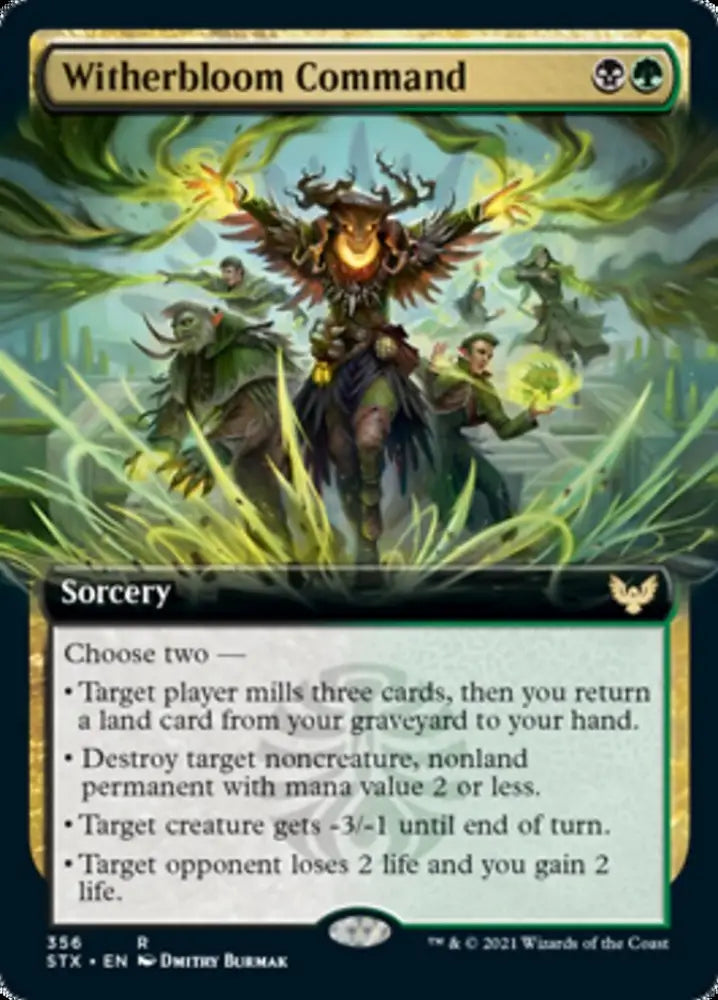 Witherbloom Command (Extended Art) [Strixhaven: School of Mages] - MTG Single