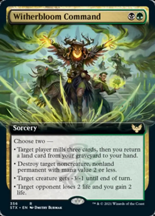 Witherbloom Command (Extended Art) [Strixhaven: School of Mages] - MTG Single