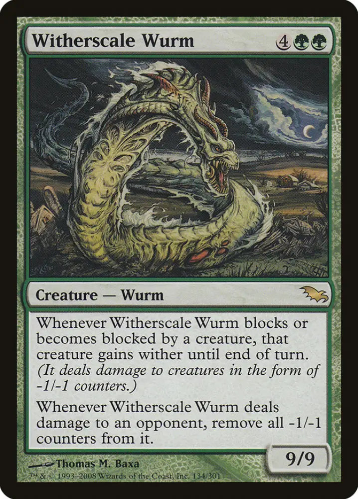 Witherscale Wurm [Shadowmoor] - MTG Single
