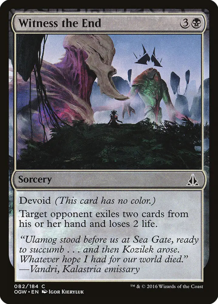 Witness the End [Oath of the Gatewatch] - MTG Single