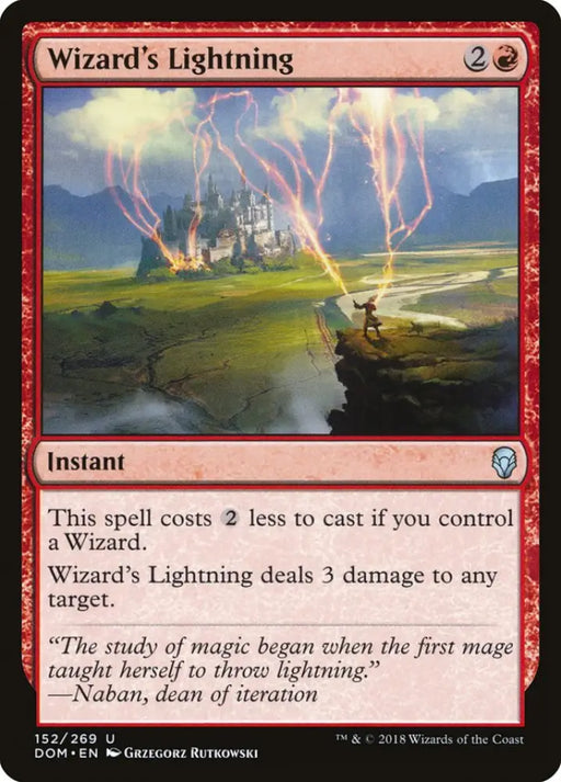 Wizard’s Lightning [Dominaria] - MTG Single