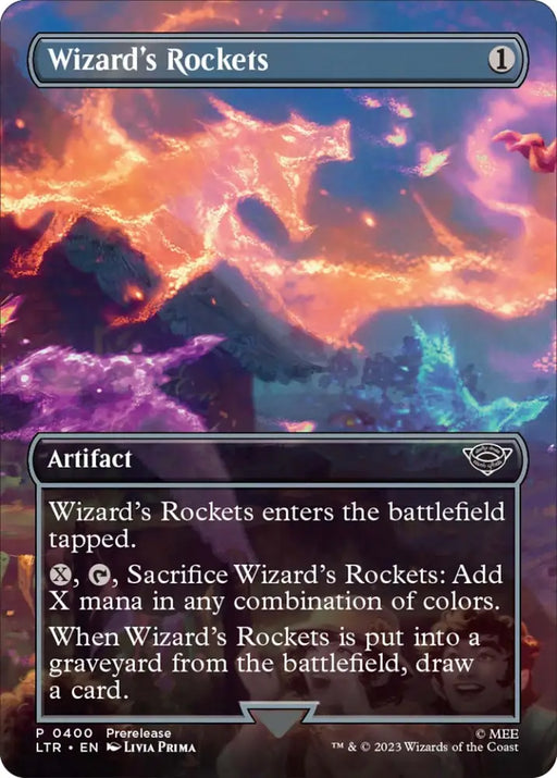 Wizard’s Rockets (Borderless Alternate Art) [The Lord of the Rings: Tales of Middle-Earth] - MTG Single