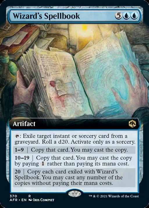 Wizard’s Spellbook (Extended Art) [Dungeons & Dragons: Adventures in the Forgotten Realms] - MTG Single