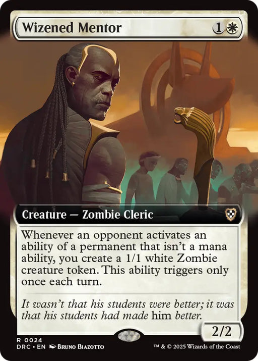 Wizened Mentor (Extended Art) [Aetherdrift Commander] - MTG Single