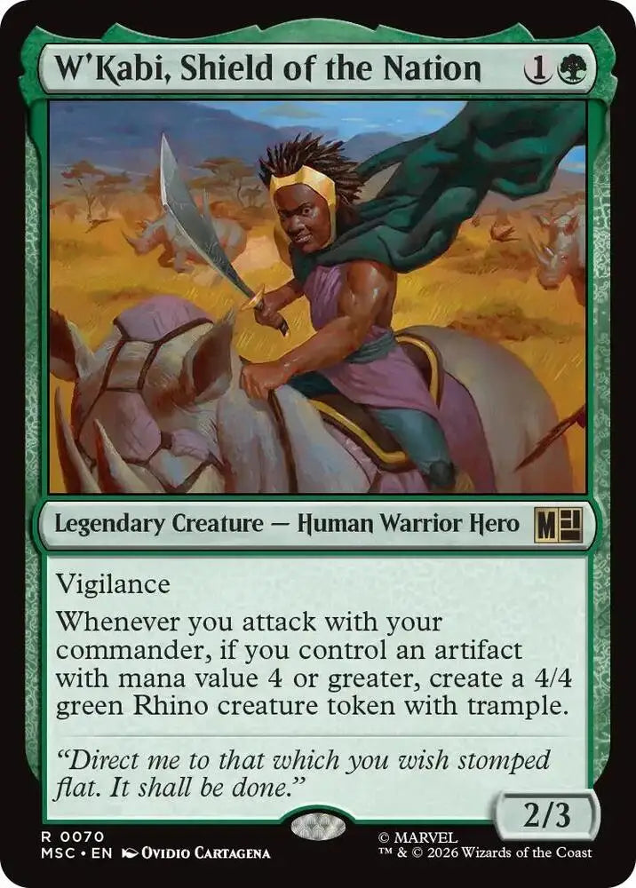 W'Kabi, Shield of the Nation (Surge Foil) (70) [Marvel Super Heroes Commander]