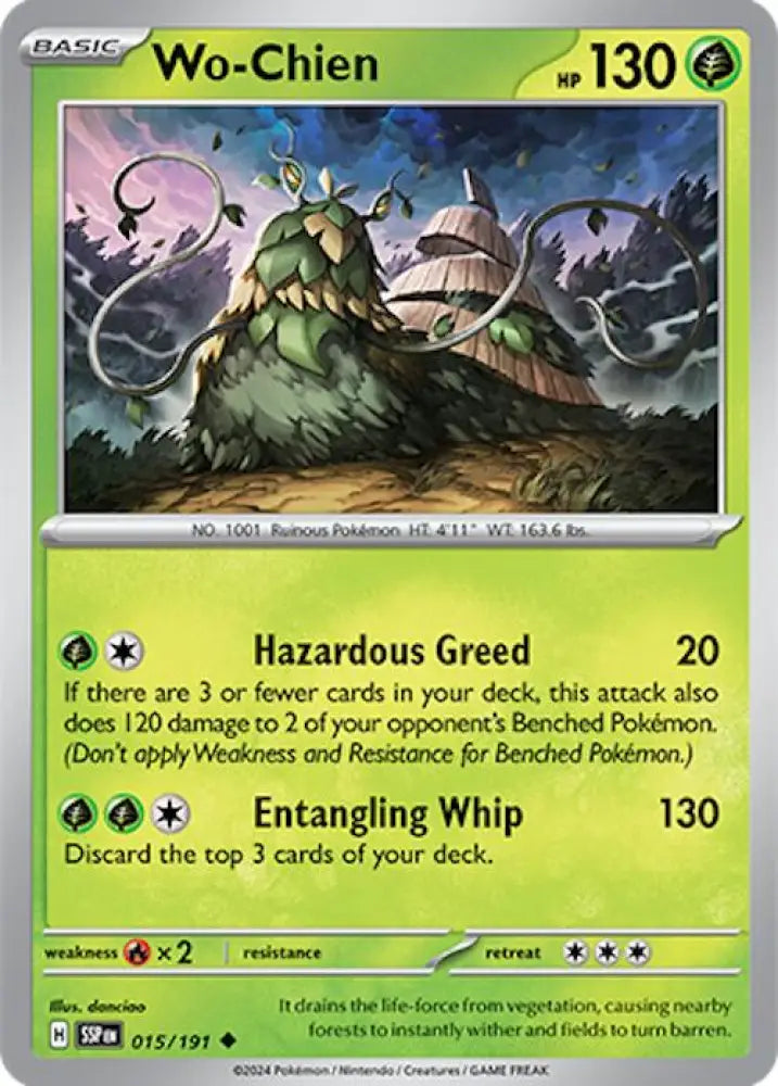 Wo-Chien (015/191) [Scarlet & Violet: Surging Sparks] - Pokemon Single