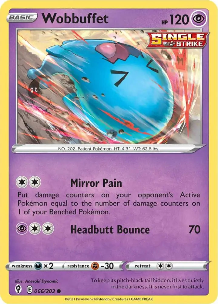 Wobbuffet (066/203) [Sword & Shield: Evolving Skies] - Pokemon Single
