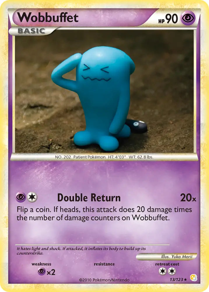 Wobbuffet (13/123) [HeartGold & SoulSilver: Base Set] - Pokemon Single