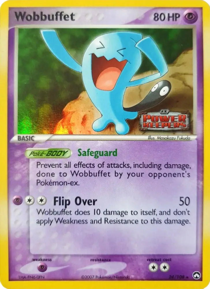 Wobbuffet (24/108) (Stamped) [EX: Power Keepers] - Pokemon Single