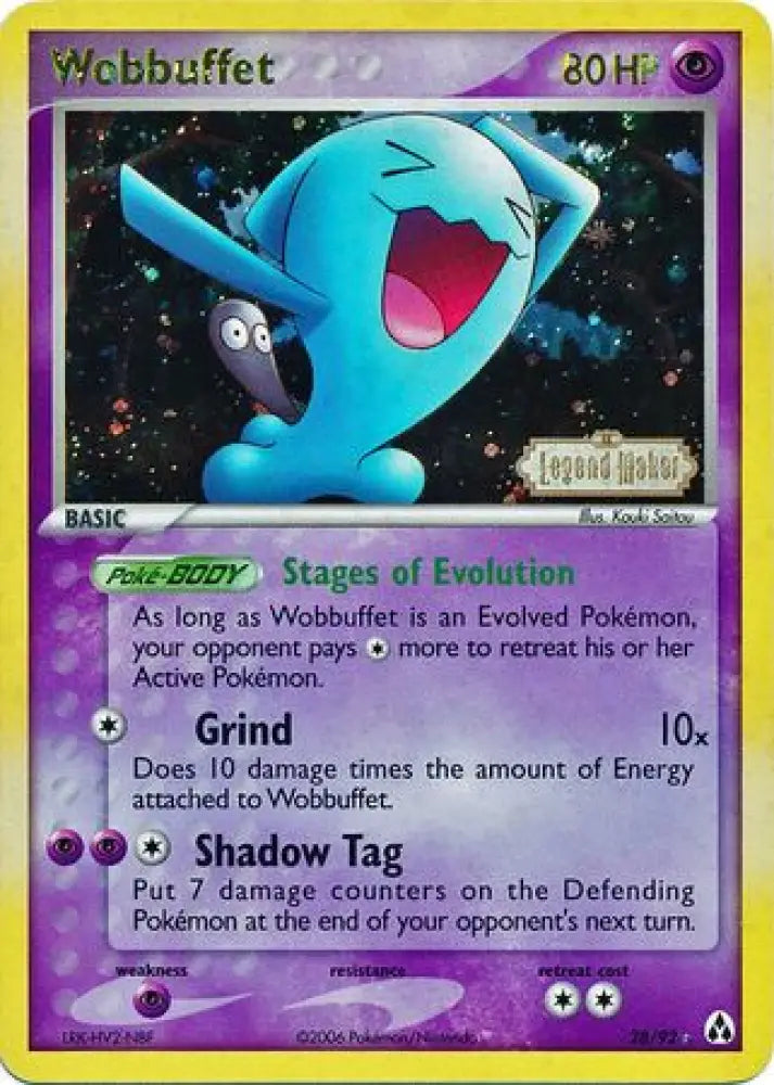 Wobbuffet (28/92) (Stamped) [EX: Legend Maker] - Pokemon Single