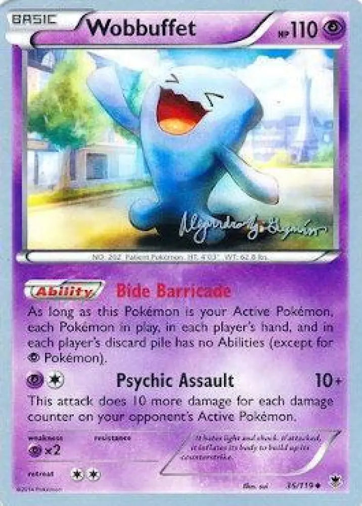 Wobbuffet (36/119) (Primal Groudon - Alejandro Ng-Guzman) [World Championships 2015] - Pokemon Single