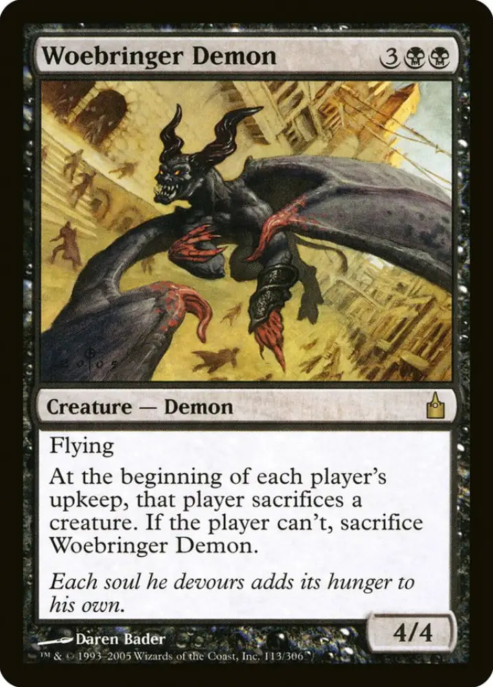Woebringer Demon [Ravnica: City of Guilds] - MTG Single