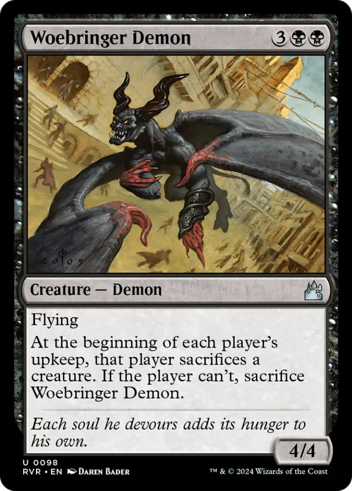 Woebringer Demon [Ravnica Remastered] - MTG Single