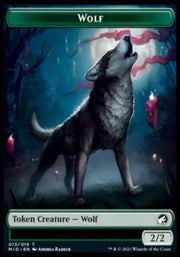 Wolf // Devil Double-Sided Token [Innistrad: Midnight Hunt Tokens] - MTG Single
