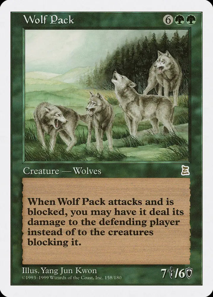 Wolf Pack [Portal Three Kingdoms] - MTG Single