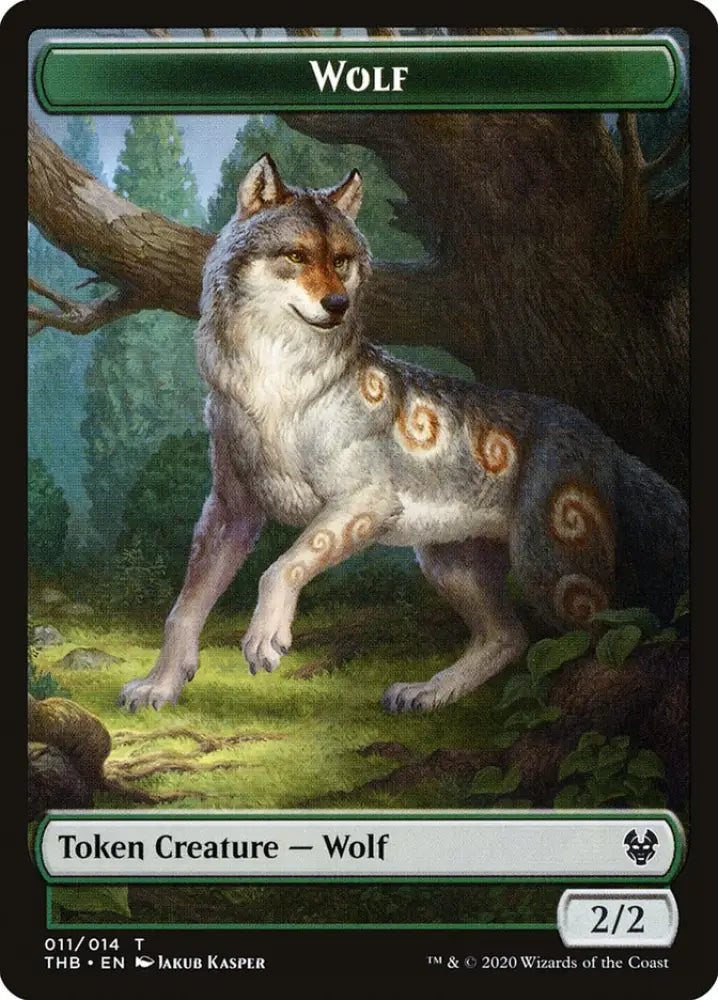 Wolf Token [Theros Beyond Death Tokens] - MTG Single