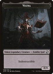 Wolf // Vecna Double-Sided Token [Dungeons & Dragons: Adventures in the Forgotten Realms Tokens] - MTG Single