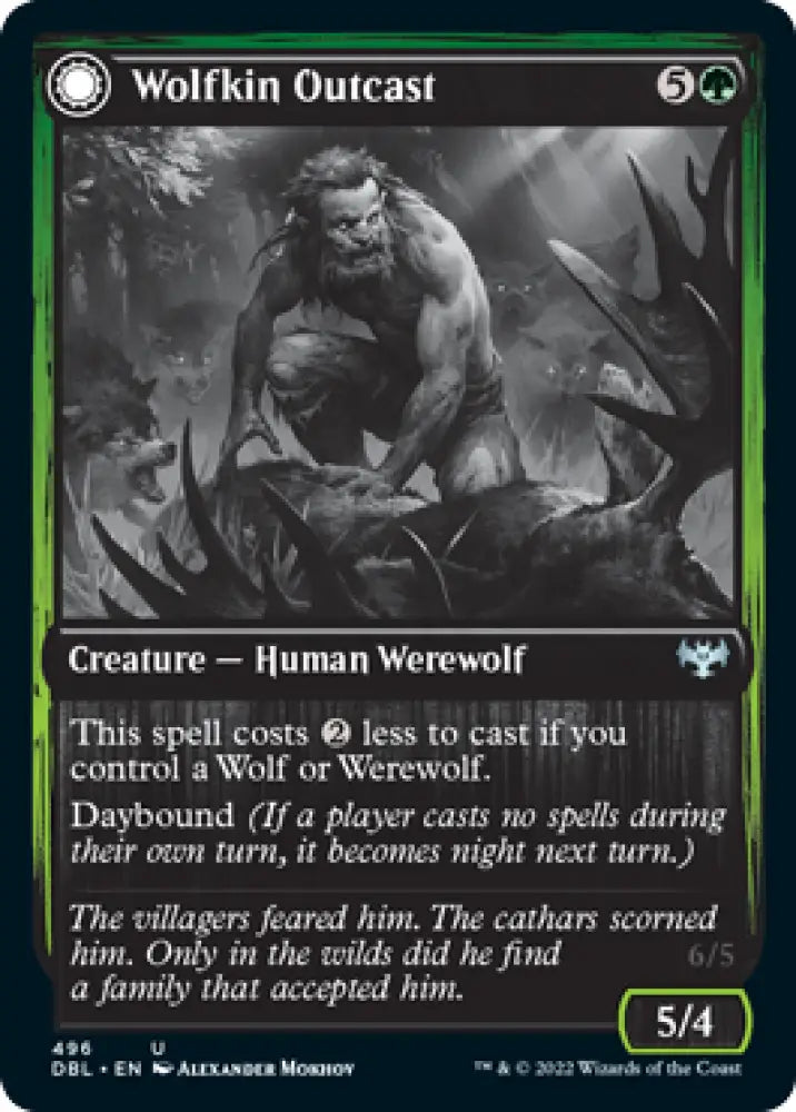 Wolfkin Outcast // Wedding Crasher [Innistrad: Double Feature] - MTG Single