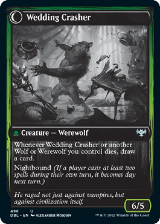 Wolfkin Outcast // Wedding Crasher [Innistrad: Double Feature] - MTG Single
