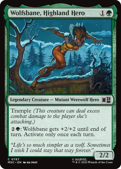 Wolfsbane, Highland Hero (767) [Marvel Super Heroes Commander]