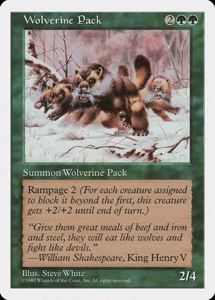 Wolverine Pack [Fifth Edition] - MTG Single