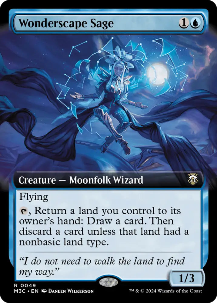 Wonderscape Sage (Extended Art) [Modern Horizons 3 Commander] - MTG Single