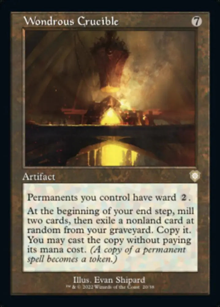 Wondrous Crucible (Retro) [The Brothers’ War Commander] - MTG Single