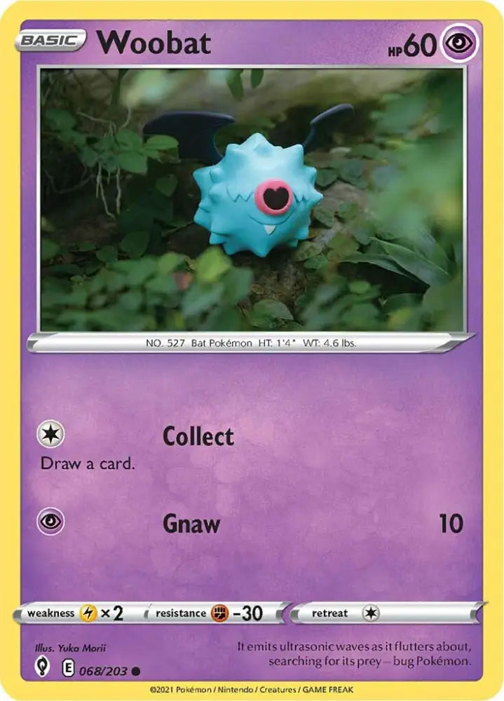 Woobat (068/203) [Sword & Shield: Evolving Skies] - Pokemon Single