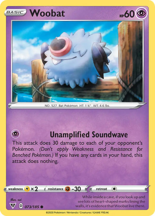Woobat (073/185) [Sword & Shield: Vivid Voltage] - Pokemon Single
