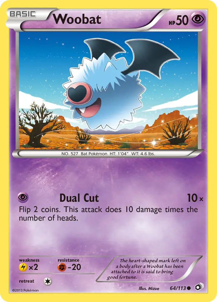 Woobat (64/113) [Black & White: Legendary Treasures] - Pokemon Single
