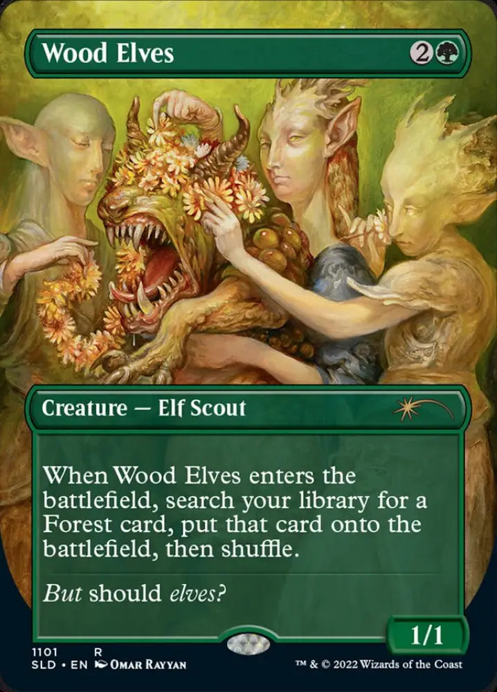 Wood Elves (Borderless) [Secret Lair Drop Series] - MTG Single
