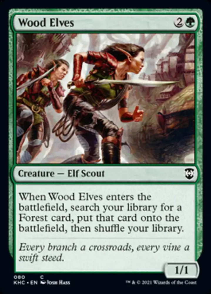 Wood Elves [Kaldheim Commander] - MTG Single