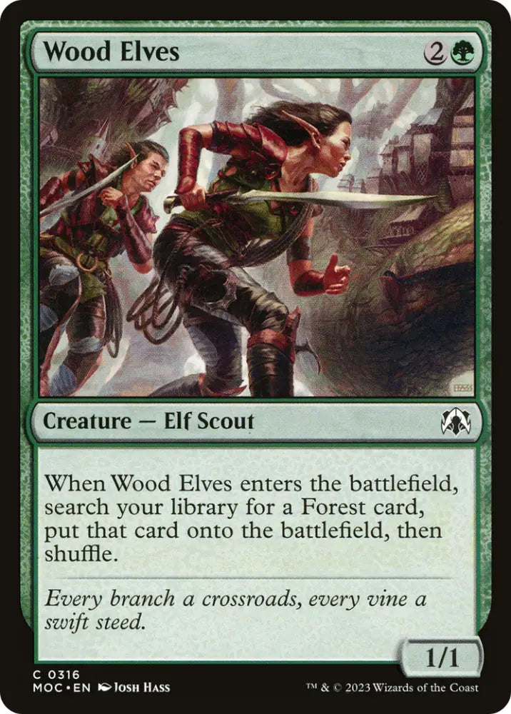 Wood Elves [March of the Machine Commander] - MTG Single
