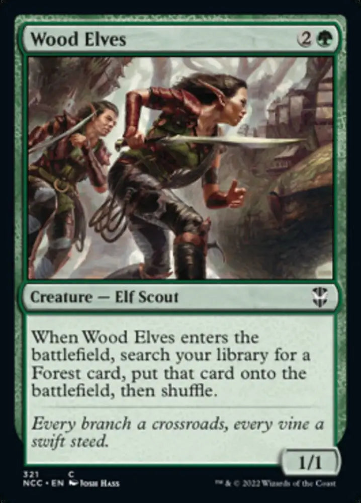 Wood Elves [Streets of New Capenna Commander] - MTG Single