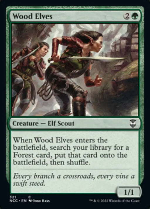 Wood Elves [Streets of New Capenna Commander] - MTG Single