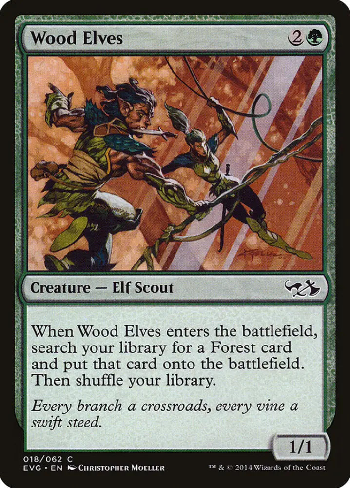 Wood Elves (Elves vs. Goblins) [Duel Decks Anthology] - MTG Single