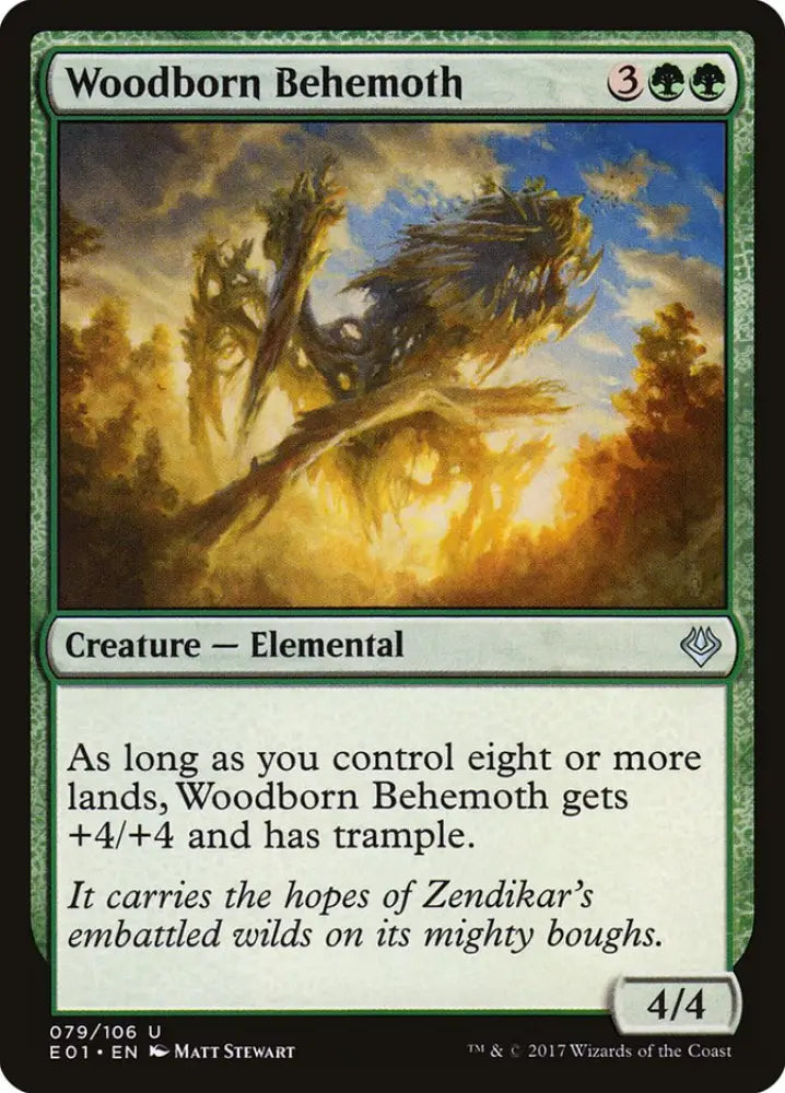 Woodborn Behemoth [Archenemy: Nicol Bolas] - MTG Single