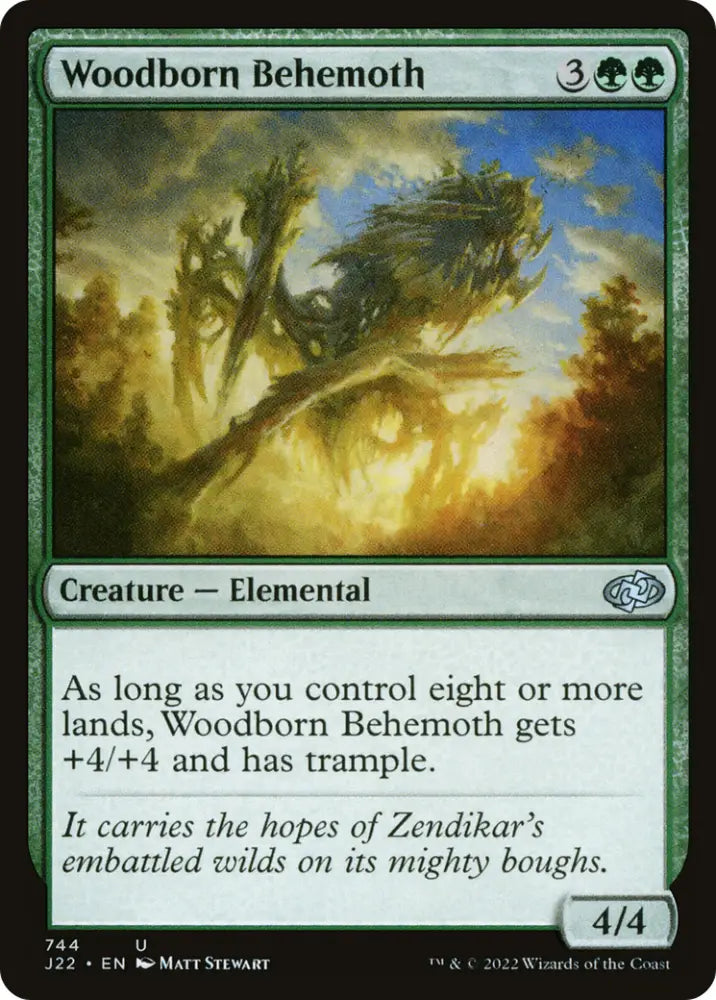 Woodborn Behemoth [Jumpstart 2022] - MTG Single