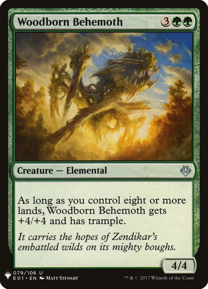 Woodborn Behemoth [Mystery Booster] - MTG Single