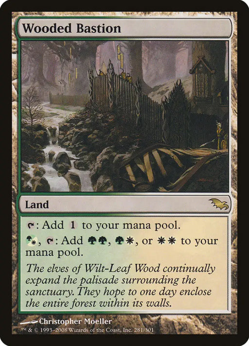 Wooded Bastion [Shadowmoor] - MTG Single