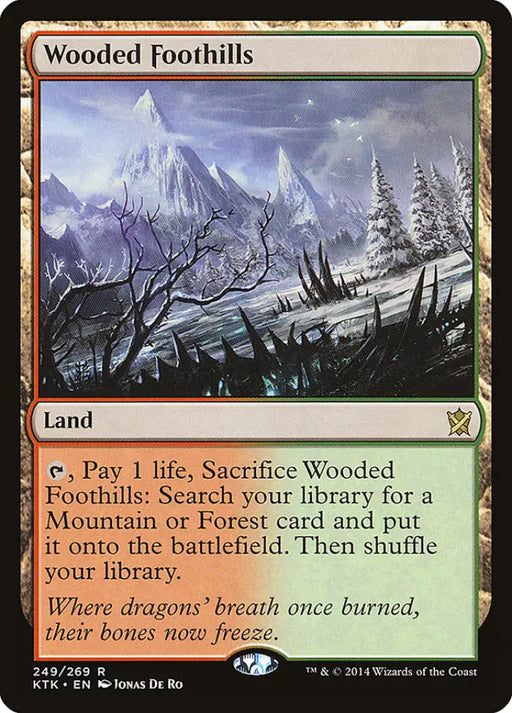 Wooded Foothills [Khans of Tarkir] - MTG Single