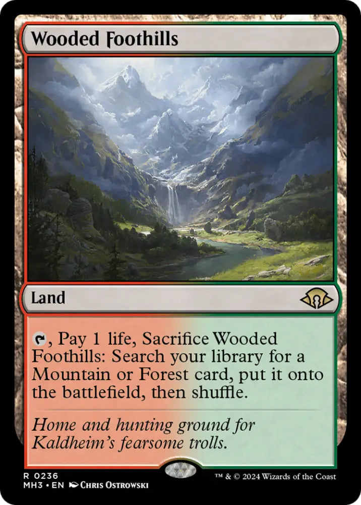 Wooded Foothills [Modern Horizons 3] - MTG Single