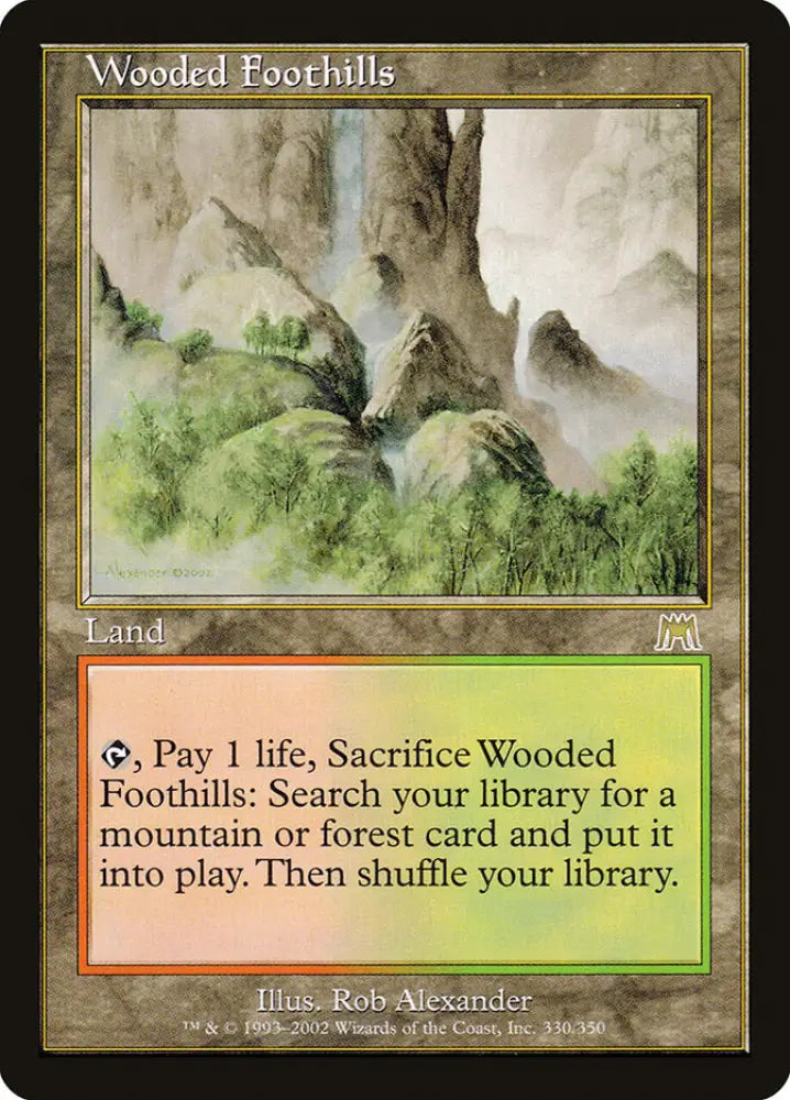 Wooded Foothills [Onslaught] - MTG Single